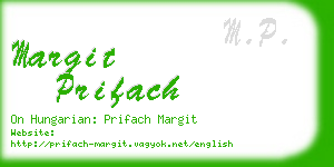 margit prifach business card